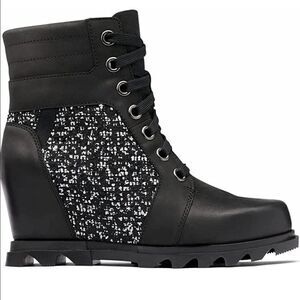 SOREL Women's Joan of Arctic Wedge III Lexie Boot Waterproof Leather Wedge 10